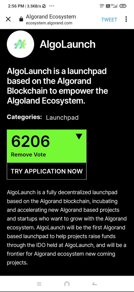 reshhh8055's tweet photo. @Algolaunch @Algorand https://t.co/vF2YgJkvjM
