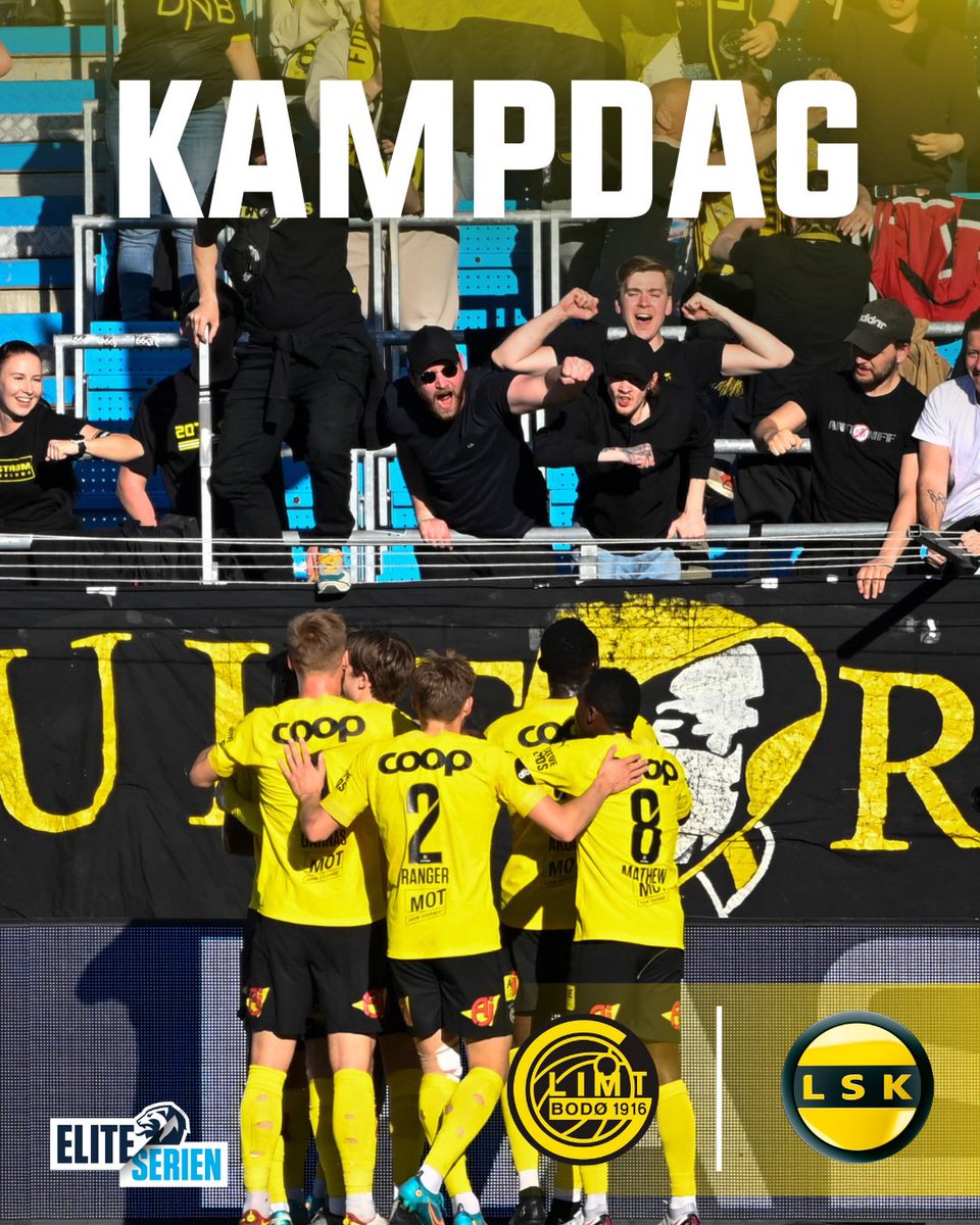 LillestromSK's tweet photo. K A M P D A G ✨

🏆 Eliteserien, runde. 5 
🆚 Bodø/Glimt 
🕕 18:00 
🏟 Aspmyra Stadion 
🎥 Discovery+ eller med gode venner på @RSportspub! https://t.co/lrl8g8IybE