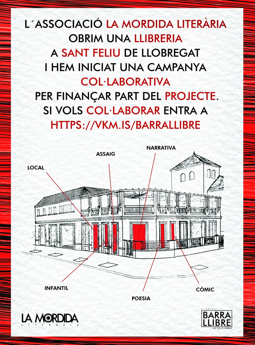 La_Mordida_'s tweet photo. Lo confirmamos, abrimos librería en #SantFeliu en breve y, para demostrarlo, hemos hecho un Verkami. https://t.co/g7EnJrIOmH
Las recompensas están bien pero como el altruismo, nada.
#santfeliu #llibreria #llibres #verkami https://t.co/K2IZz6uUN6