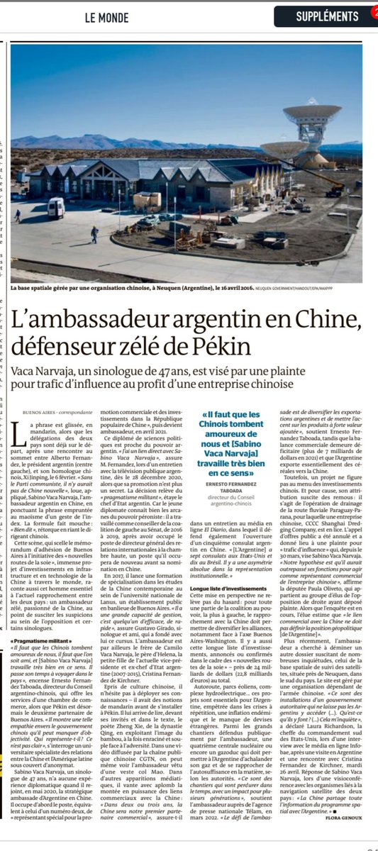 Por si no lo habían visto, <a href="/lemondefr/">Le Monde</a> le dedica 2/3 de página a #sabinovacanarvaja