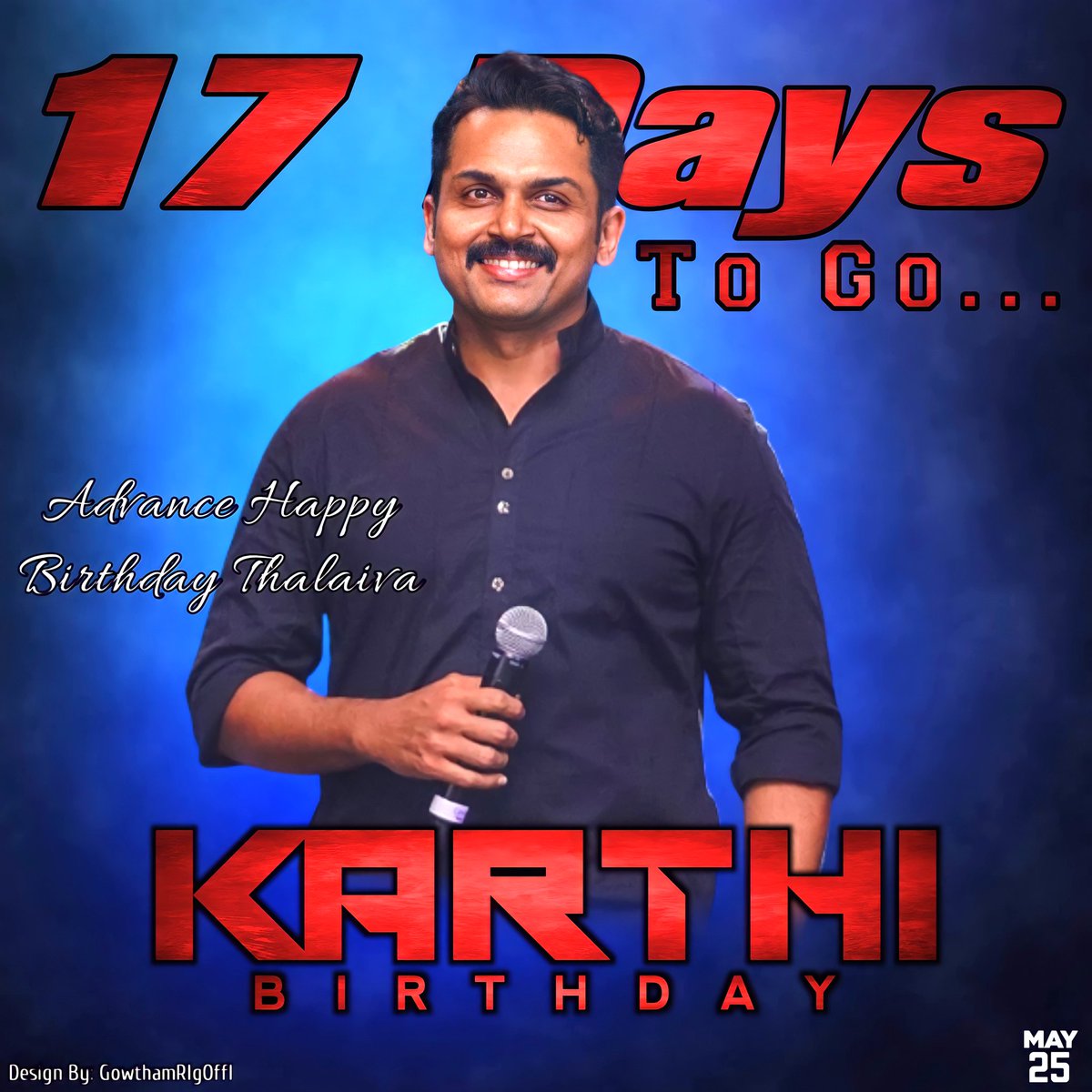 My Design Work #RLGcreation #GowthamRlg | 17 Days To Go Puratchi Veeran #Karthi Anna Birthday | Advance Happy Birthday Thalaiva | #KanjaPoovuKannala #VirumanFirstSinglePromo: youtu.be/nbVsmTkMn_A | @Karthi_Offl @Karthi_AIFC @prabhu_sr @GowthamRlgOffl 

#17DaysToGoKarthiBDay