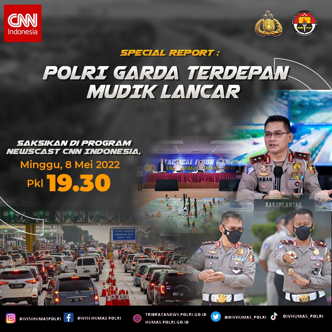 DewaThor17's tweet photo. Jangan sampai terlewatkan malam ini gaeess
Live: "Polri Garda Terdepan Mudik Lancar" 
Jam 19.30 WIB di CNN Indonesia 

@DivHumas_Polri https://t.co/7zsFBYqvqD