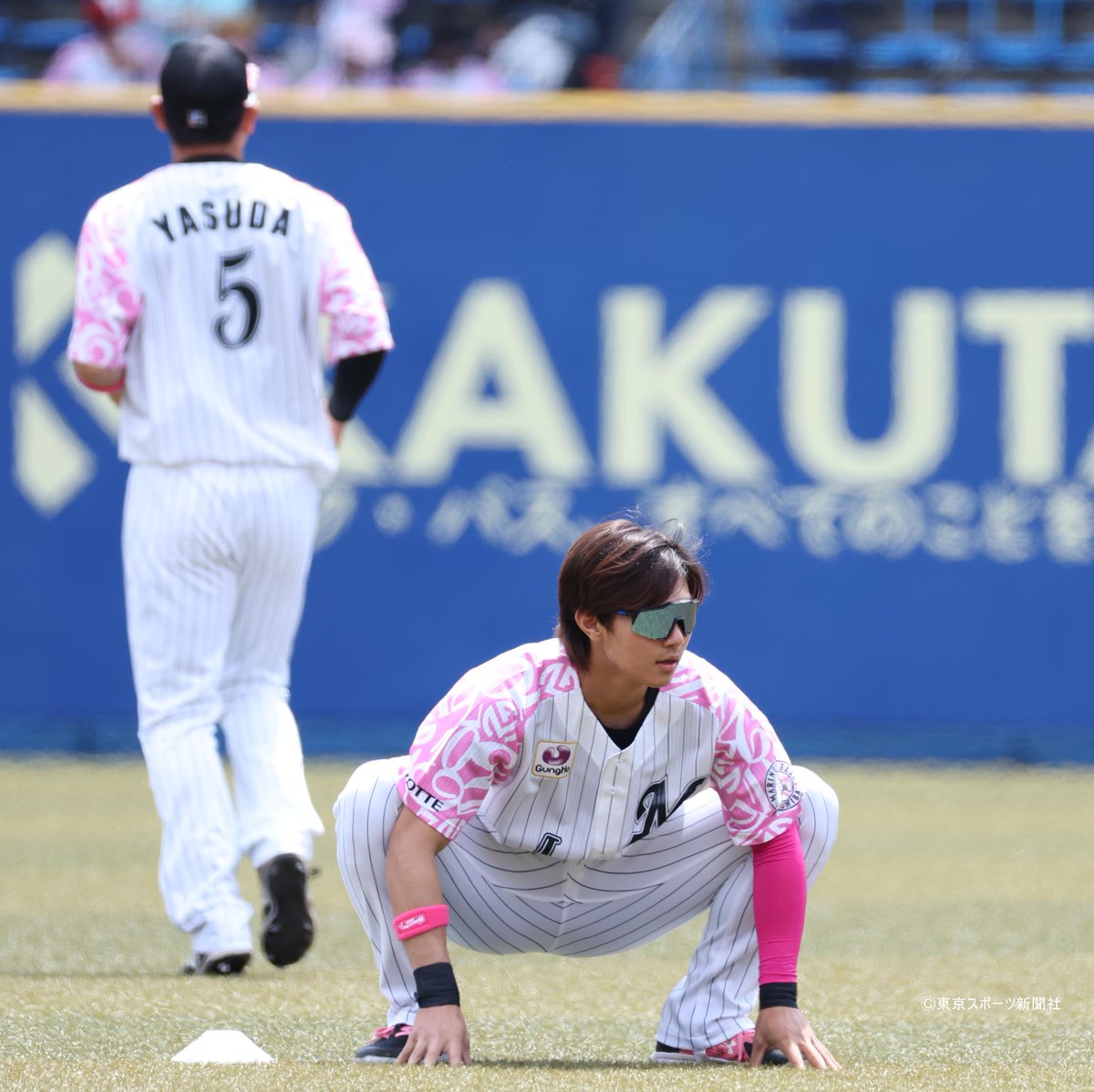 千葉ロッテマリーンズ 藤原恭大 ピンクユニフォーム プロ野球】2022年5月8日 ZOZOマリンスタジアム #千葉ロッテマリーンズ