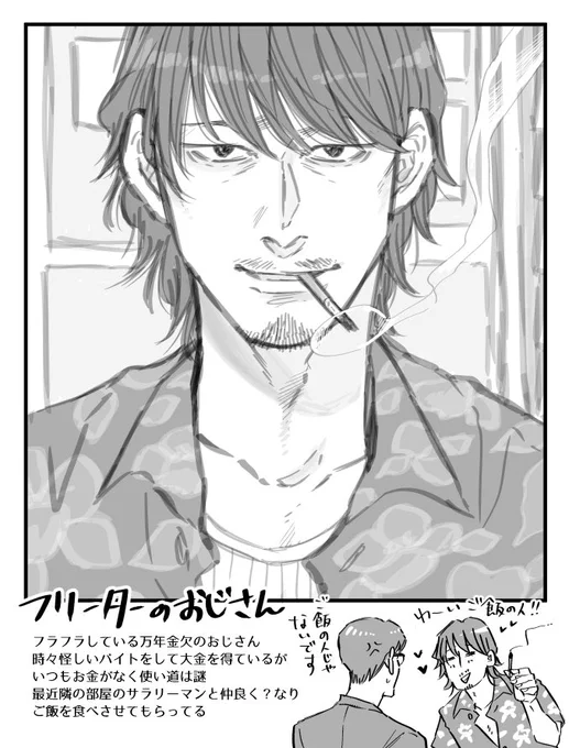 4月のおじさん
あまり描けなかったので今月は隙を見つけて描きたい、ネップリはもう少し貯まってからで

#おじさんカタログ 