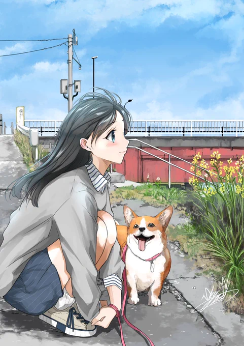いつもの散歩道
#犬のいる暮らし 