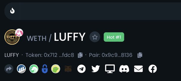 luffyinutoken's tweet image. $LUFFY is the #1. 

#LuffyToken #Luffycrew