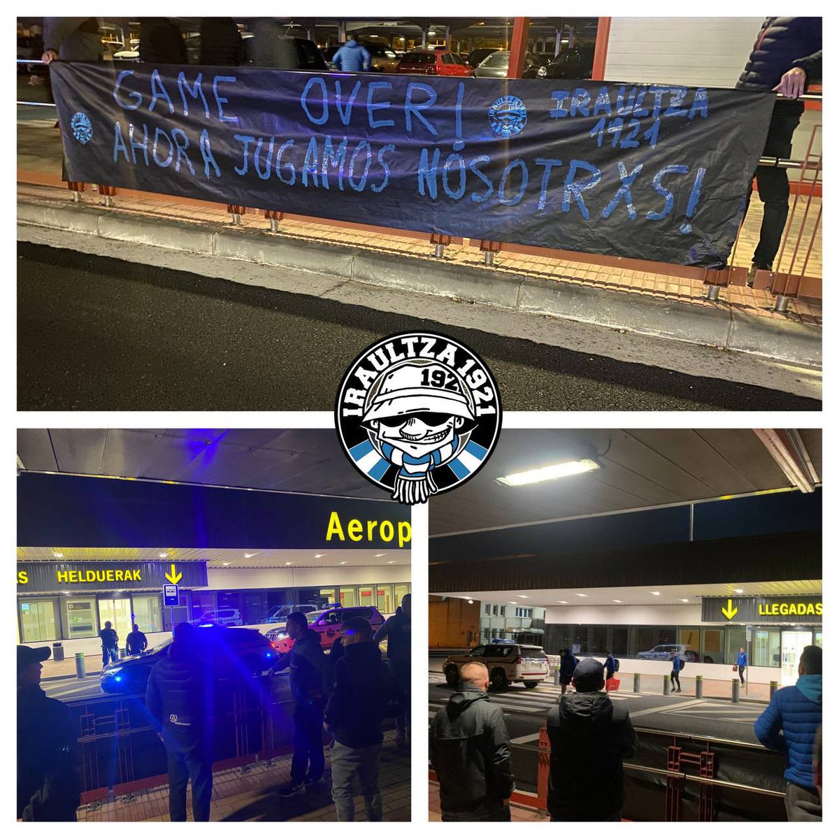 Iraultza1921's tweet photo. ESTA AFICIÓN NO LA MERECÉIS! Un respeto a quienes han recorrido kilómetros por ir a hacer lo que no se ha hecho desde el césped ni desde ninguna instancia del club en todas estas últimas temporadas: RESPETAR ESTE ESCUDO https://t.co/q7tXb0ujxz