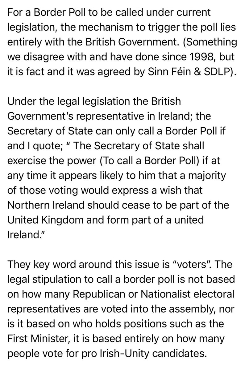 redoctoberirp's tweet image. The British SOS has just turned down the prospect of a Border Poll on #IrishUnity, saying the Nationalist electorate are not a majority.

The IRSP are correct again it seems. See Dan Murphy electoral communication from last week.

#YesForUnity