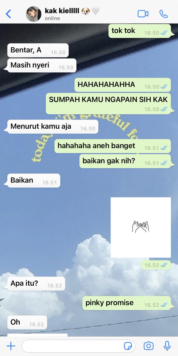 arsionnn's tweet photo. udah baikan kita https://t.co/pRYdMuoYaA