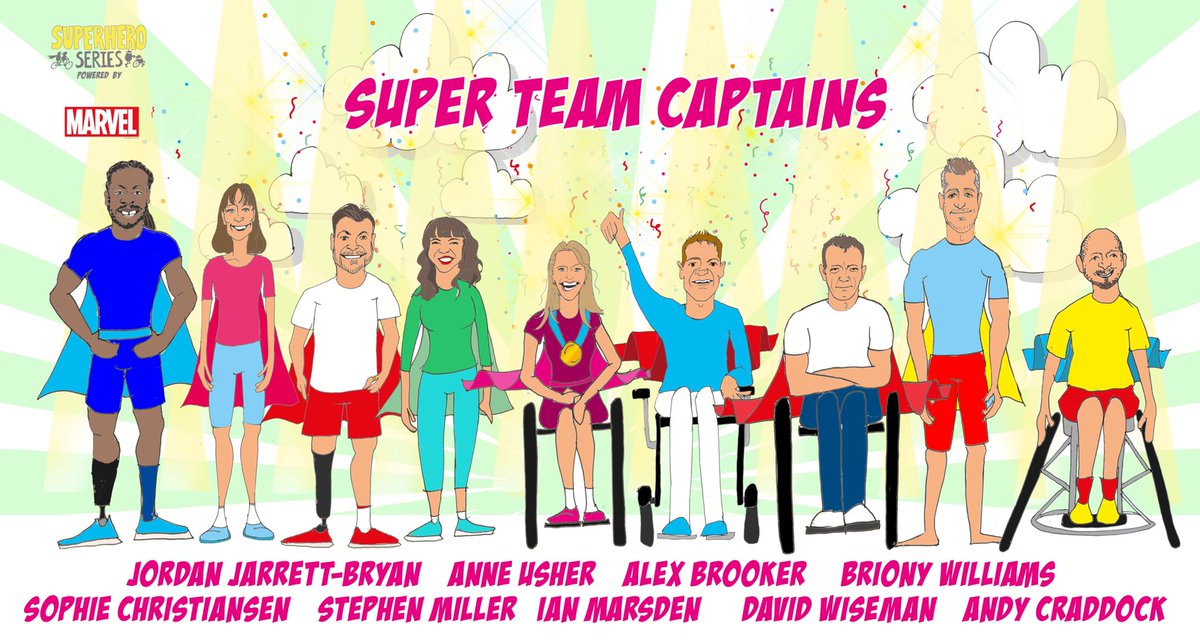 KAPOW!! Want to win a place in a Superhero Tri team with one of this SUPER lot? Tell us your superpower &amp; why they should choose you! Superheroseries.co.uk #findyourpower