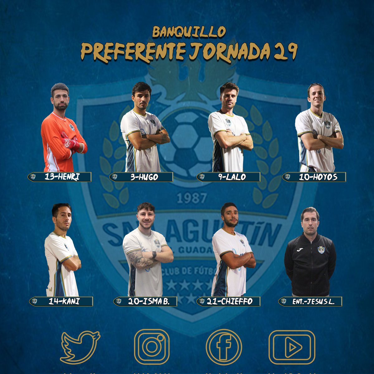 CF_SanAgustin's tweet image. Primer Equipo

⏰ 1

Arranca el partido con estos equipos.

@FundacionADF 0-0 @CF_SanAgustin 

#LaHoraSanAgus