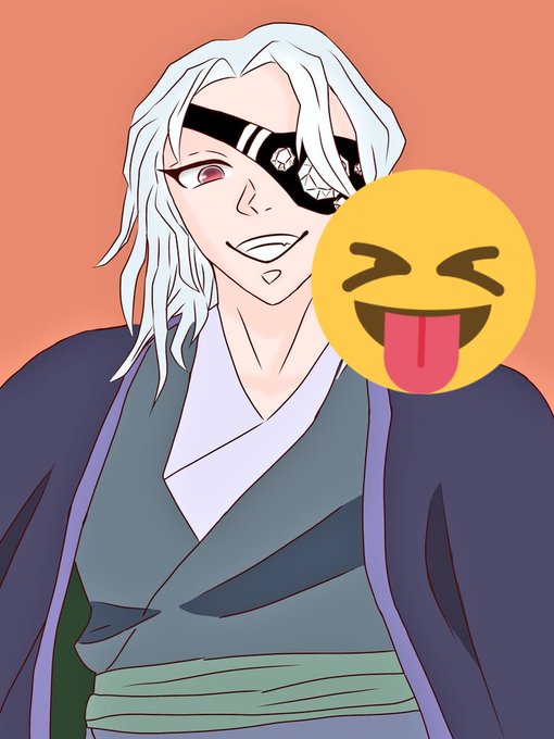 むんฅ''さんがTwitterに投稿した宇髄天元(鬼滅の刃)のイラスト。