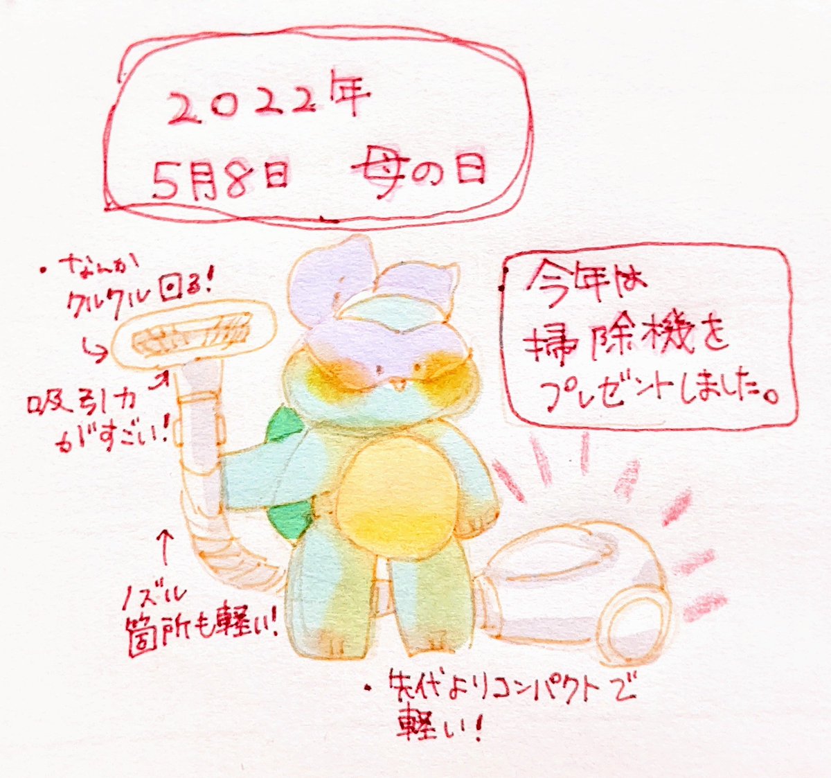 【🐢母の日】
🎁した自分が一番驚いた… 