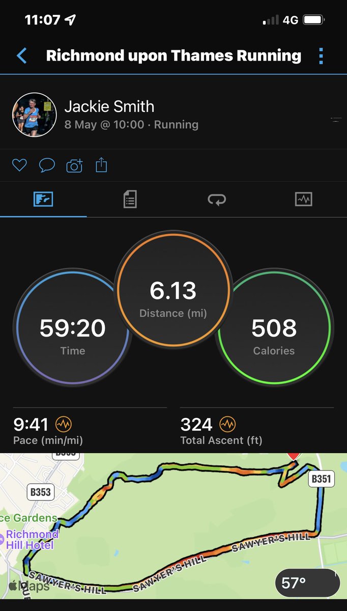 JackieSmith_nmc's tweet photo. Over 2 years since I last did a race. Slow by my old standards but I’m over the moon to have done 10k in under an hour 🏃♀️🏃♀️💪💪♥️♥️ #nhs1000miles https://t.co/WRGVz9faYX