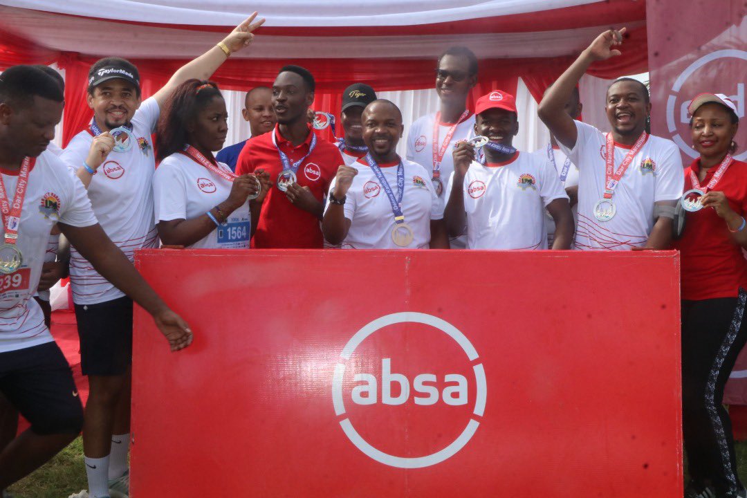 AbsaTanzania's tweet photo. Dar City Marathon 2022 at Mnazi Mmoja grounds proudly sponsored by ABT.
Our staffs had the opportunity to run for 5km, 10km and 21km. #ThatsAbsa #ThisIsAfricanacity https://t.co/ZN1F2BTCSf