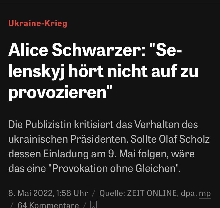CarloMasala1's tweet photo. Ich bedaure, dass Alice Schwarzer nicht aufhört, Interviews zu geben https://t.co/Cvhi6htdFC