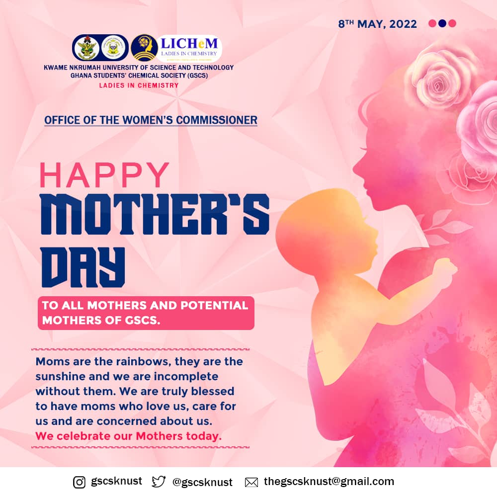 gscsknust's tweet photo. Moms are like buttons—they hold everything in life together.
Thank you for all the hugs, words of encouragement and patience through the years🤱❤️🌹
#MothersDay2022 #LiChem https://t.co/D2dWR43aeQ