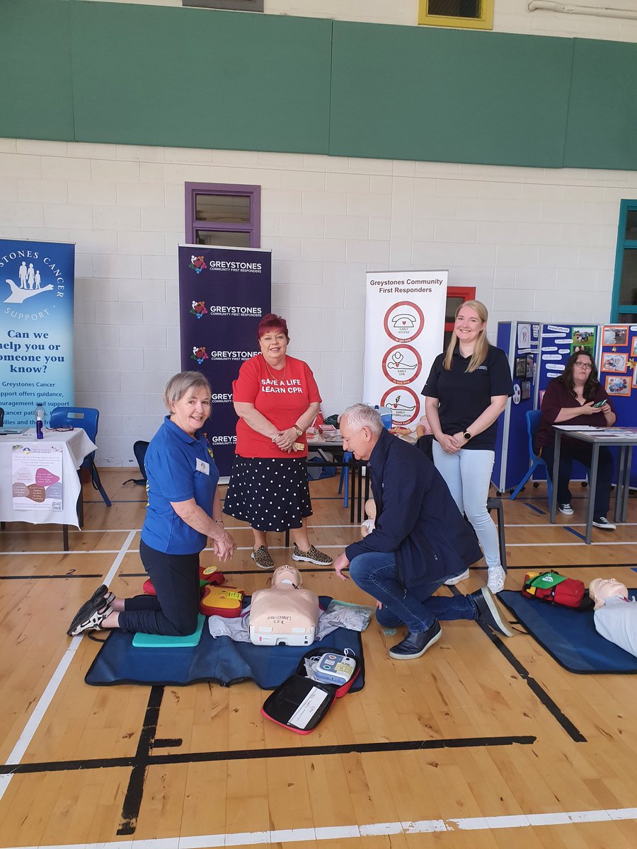 Delighted to be in Temple Carrig School today. All voluntary groups in Greystones here! Come along and meet us all