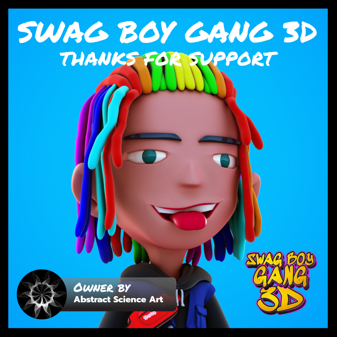 😎SWAG BOY GANG 3D😎
💸SWAG BOY GANG 3D #051 SOLD💸
Public WL 🔴Owner by  <a href="/BetaSOCryp/">Abstract Science Art</a> 

❤️Thanks for support.  #SBG3D
#NFT #NFTs #NFTGiveaway #NFTCommunity #CRO #crofamily #NFTThaicommunity #NFTthai #NFTTHAILAND #NFTthaiartist #NFTtrend #NFTdrop