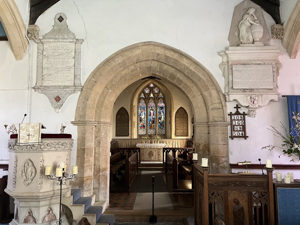 AdleOpenDay's tweet photo. St Mary Magdalene church in #Adlestrop is a beautiful setting for the @Weybridge_MVC who are performing a charity concert on 11th June.  

The concert is raising funds for this lovely building and also the Red Cross Ukraine Crisis appeal. Please support this event if you can 💚 https://t.co/f2WtIWj9Bo