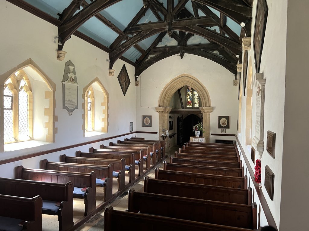 AdleOpenDay's tweet photo. St Mary Magdalene church in #Adlestrop is a beautiful setting for the @Weybridge_MVC who are performing a charity concert on 11th June.  

The concert is raising funds for this lovely building and also the Red Cross Ukraine Crisis appeal. Please support this event if you can 💚 https://t.co/f2WtIWj9Bo
