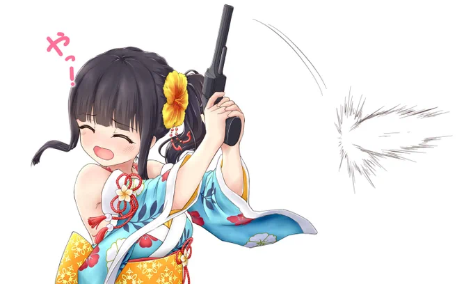 武市富子ちゃんが鉄砲撃った時の「やっ!」って声が、か弱い感じがしてとてもかわいい多分、目をつぶったまま変な方向に撃ってるでも武力は3ある #英傑大戦 