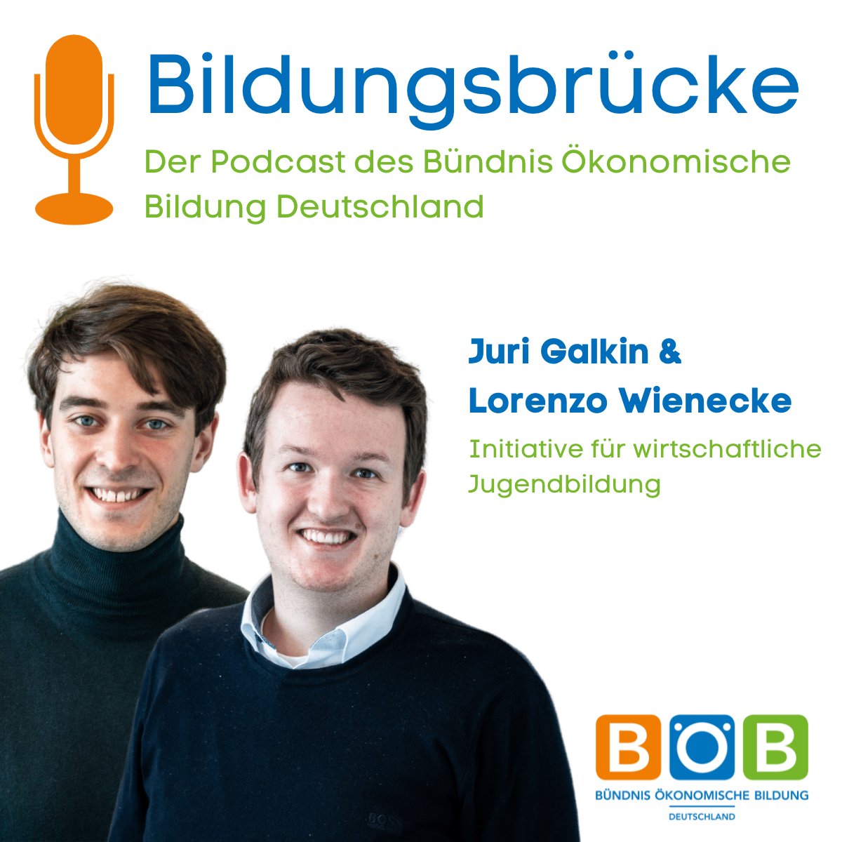 boeb_net's tweet photo. Die dritte Folge von „#Bildungsbrücke - Der #Podcast des Bündnis Ökonomische Bildung Deutschland“ mit Juri Galkin und Lorenzo Wienecke von der Initiative für wirtschaftliche Jugendbildung gibt es ab sofort auf Spotify, Apple Podcasts und überall, wo es Podcasts gibt. #boeb_net https://t.co/vWnbMUPHaL