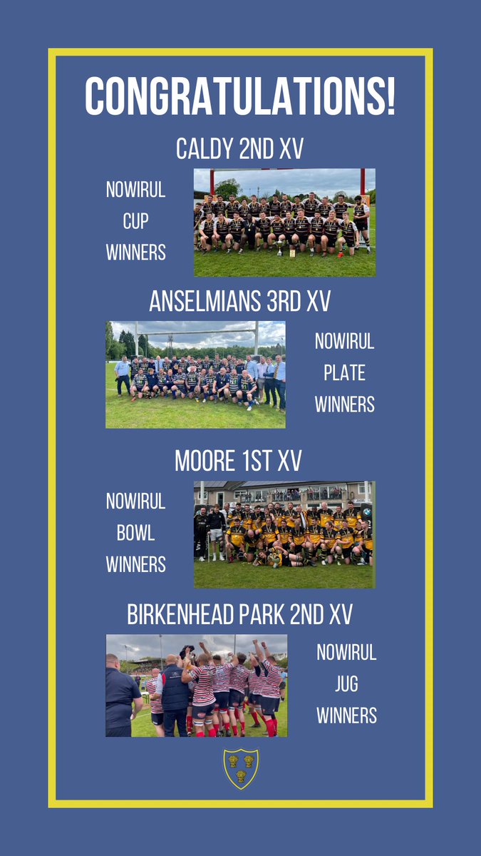 CheshireRFUNews's tweet photo. Congratulations to @CaldyRFC @Anselmians @GentsOfMoore @park_xv on their wins yesterday! https://t.co/1Hnrxw6FPJ