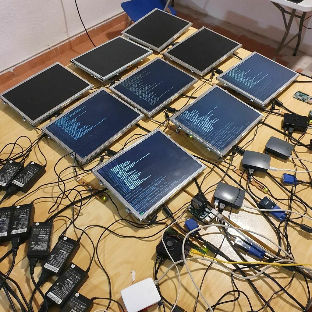 Iván Gonzalo Moyano (@ivangmoyano) on Twitter photo Protocolo Ulises //
Parte del making-of del proyecto, en La Jaquería <a href="/lajaqueria/">LaJaquería</a>.
Debo destacar la gran labor de sistemas realizada por el amigo Pedro Silva, que logró sincronizar y automatizar la reproducción de todos los vídeos!! 👏👏👏
#maker #james… instagr.am/p/CdSvMqJse5Z/ Protocolo Ulises //
Parte del making-of del proyecto, en La Jaquería <a href="/lajaqueria/">LaJaquería</a>.
Debo destacar la gran labor de sistemas realizada por el amigo Pedro Silva, que logró sincronizar y automatizar la reproducción de todos los vídeos!! 👏👏👏
#maker #james… instagr.am/p/CdSvMqJse5Z/