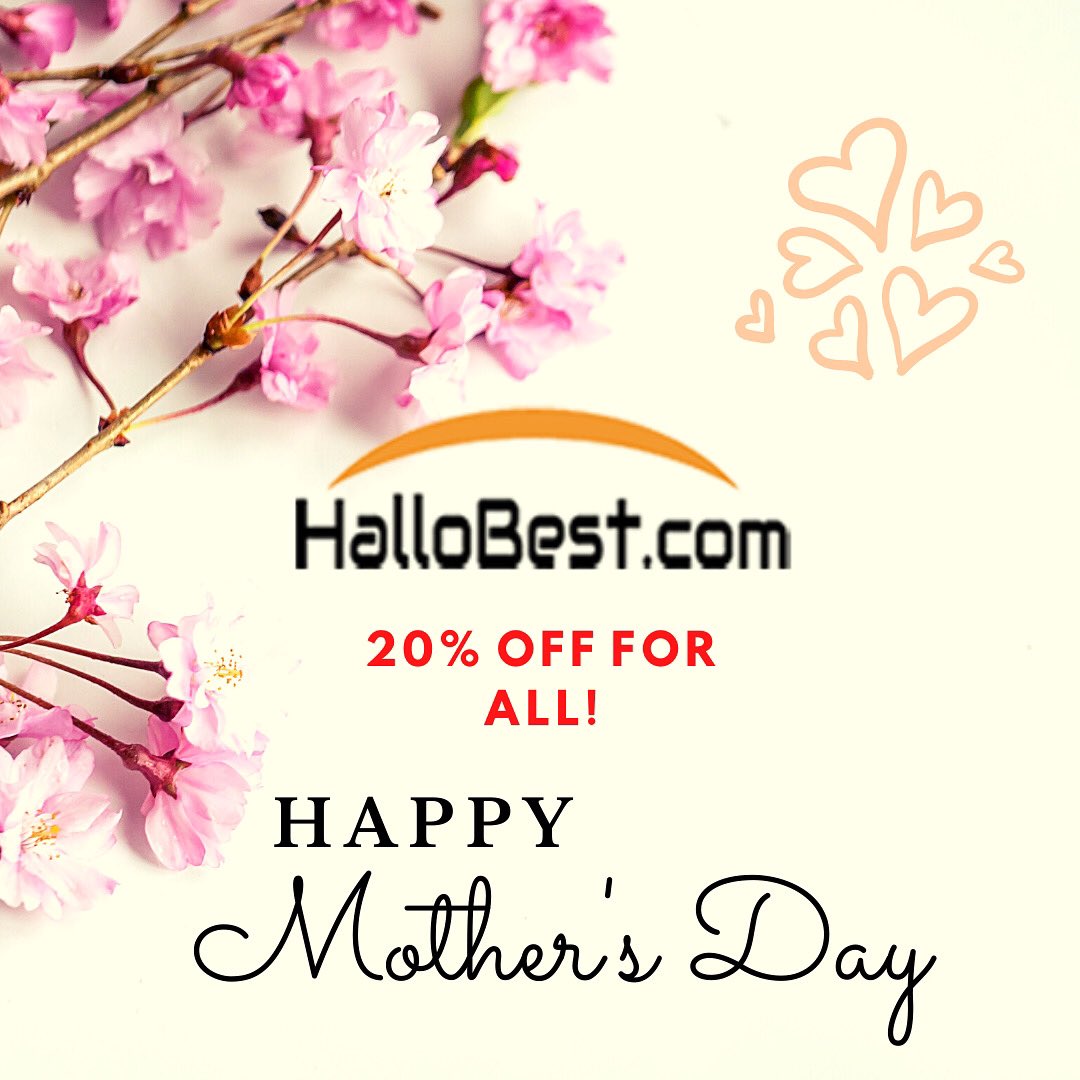 best_hallo's tweet photo. 🌸🍃🎁Mother's Day sales begings now lasts only one day! 20% off automatically at checkout! Find AMAZING gifts that Mom will love. https://t.co/wqvrN55QTe