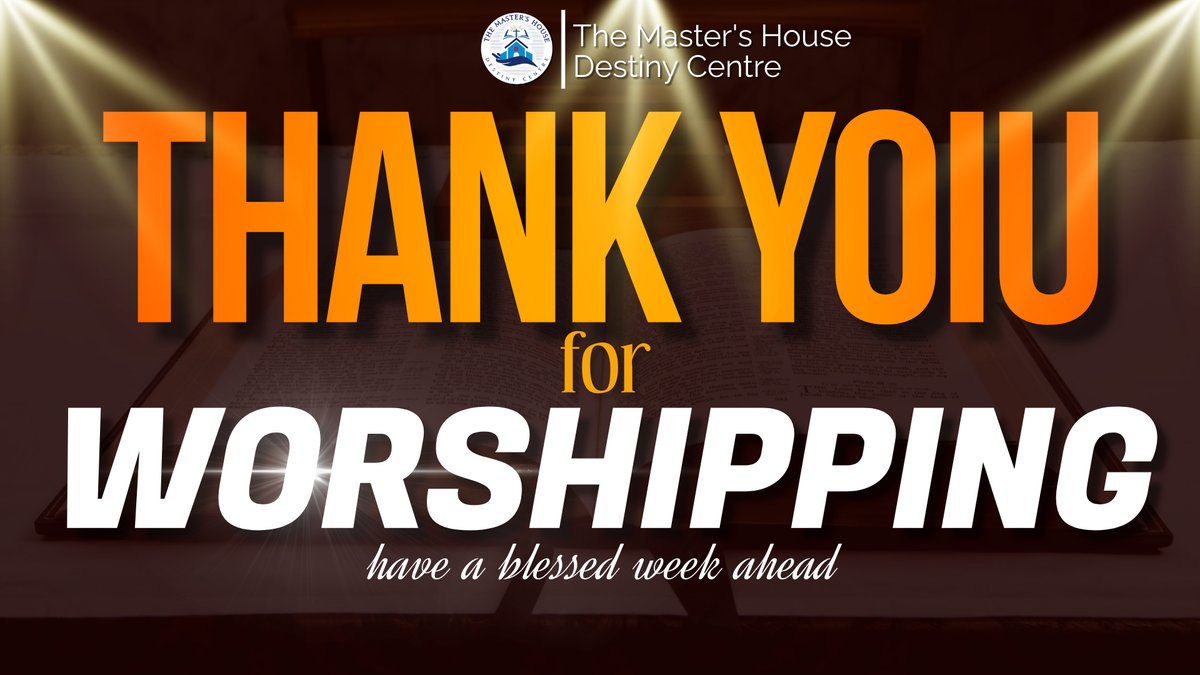 mymastershouse's tweet photo. Thank you for joining us today. We hope you were blessed. Have a great week !
#drSuleemmmanuel
#drTomi
#themastershouse
#houseofrest
#sundayservice
#livingaboveevilexpectations https://t.co/QEQUlWyzqO