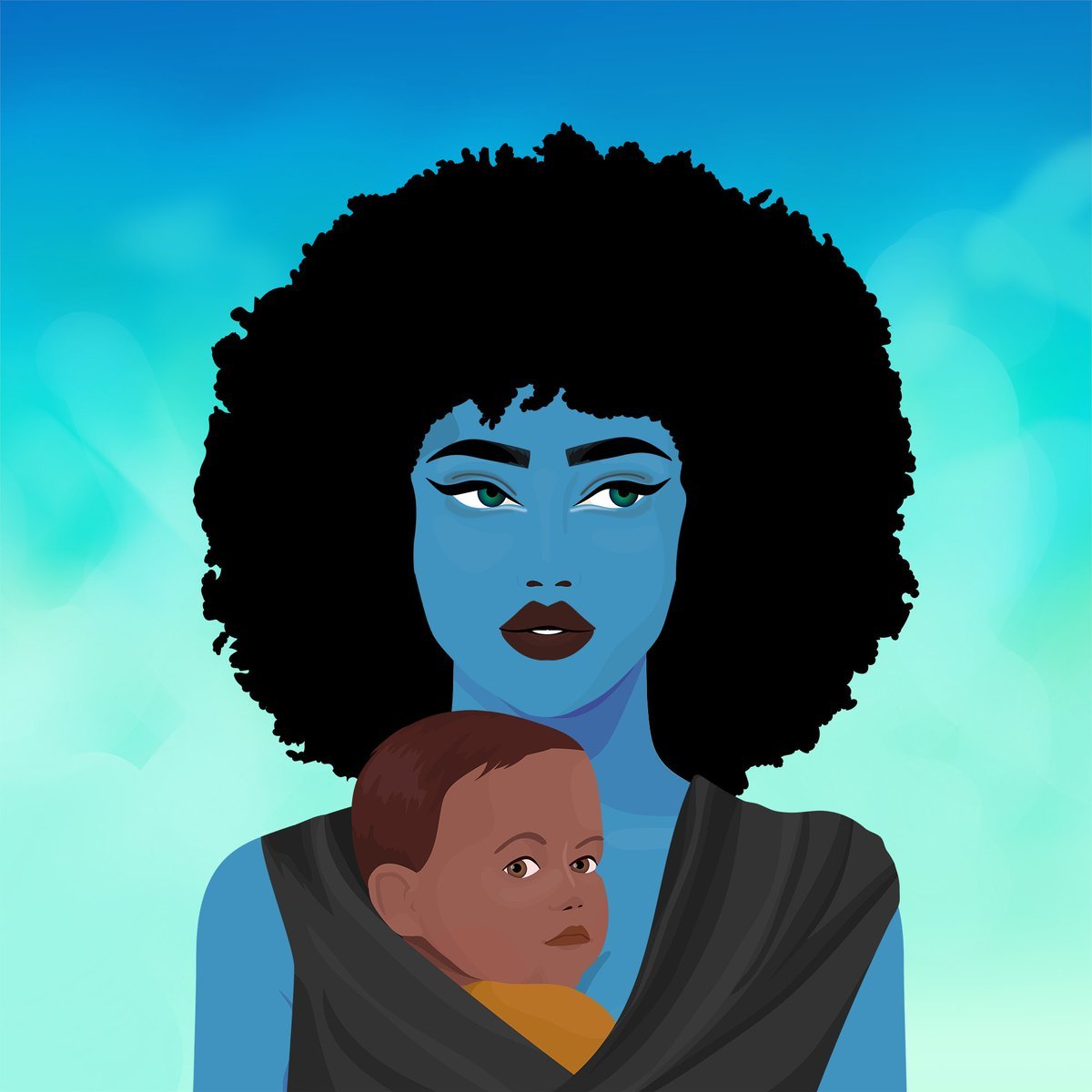 Happy Mother's Day 💙🤰🏾✨