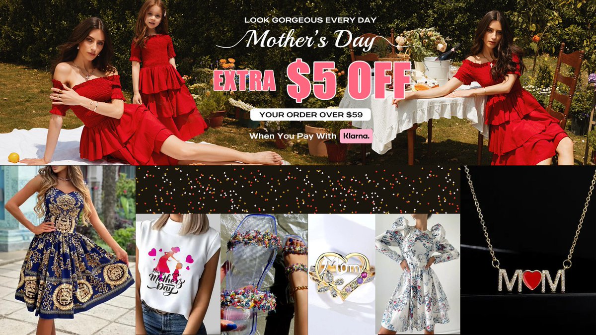 abphilosopher's tweet photo. Mother's Day Sale
#mothersday #mothersdaysale #mothersdaygiftideas #mothersdayshopping #giftformothers #momnecklace #braceletsformom #dresses #dressessformother #summeroutfitideas AD
👇
https://t.co/lbycG95VKn https://t.co/8lCak9iHUp