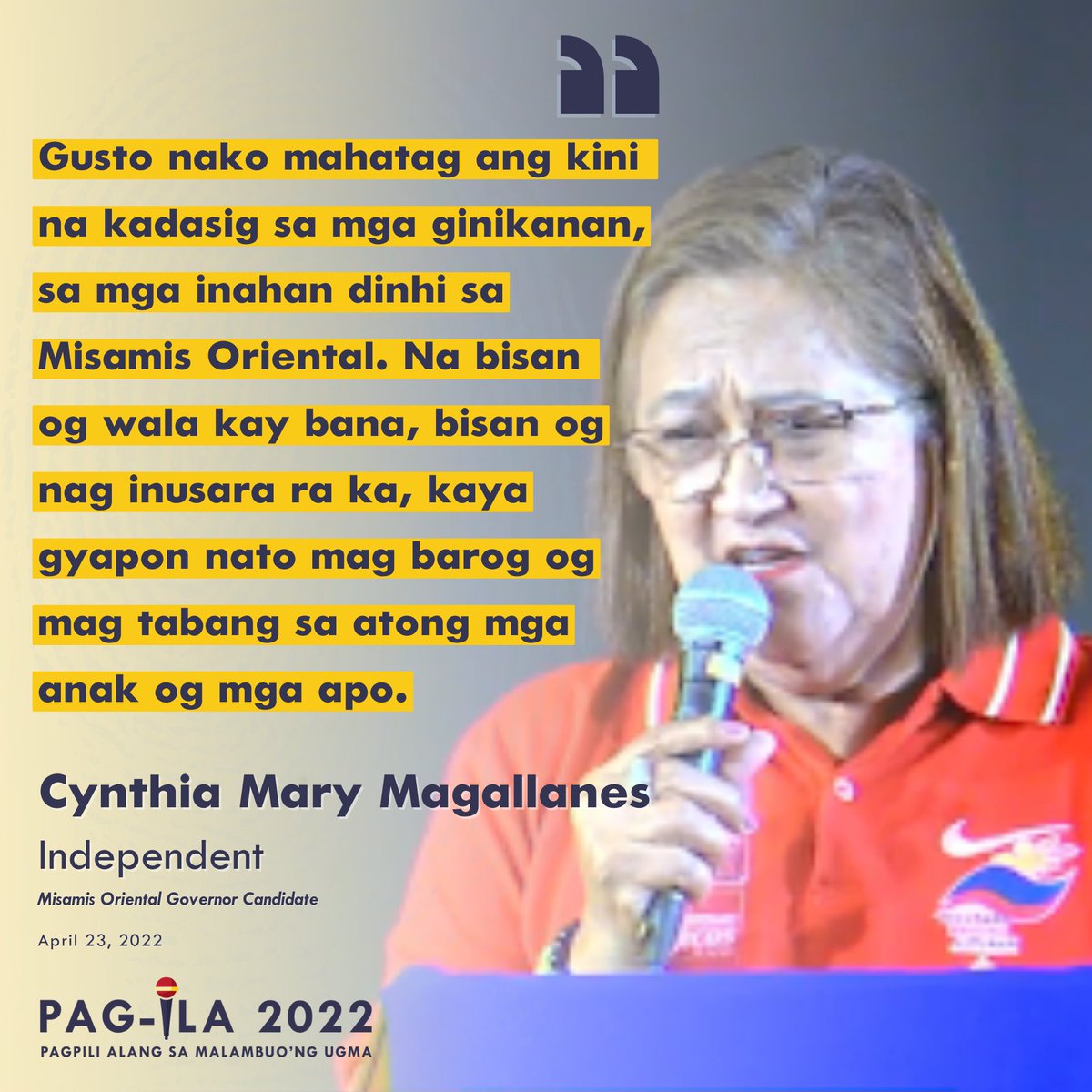 PagIla2022's tweet photo. Election day is fast approaching!

The candidates for the 𝐆𝐨𝐯𝐞𝐫𝐧𝐨𝐫 and 𝐕𝐢𝐜𝐞 𝐆𝐨𝐯𝐞𝐫𝐧𝐨𝐫 have their own agenda, platforms, and plans to make Misamis Oriental a more livable city. Read their statements below as they present to you their visions for our province. https://t.co/tpBi1yET6c