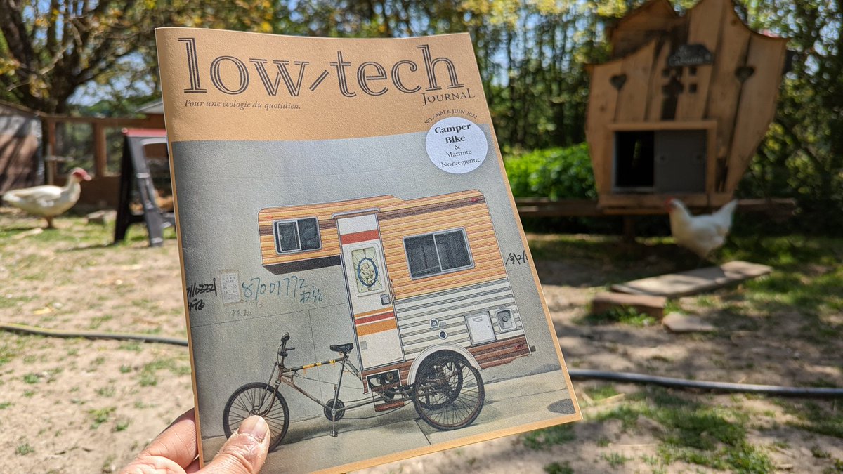Enfin un magazine français sur la #lowtech ! Reçu mon exemplaire du 1er numéro, merci @escapethecityyy et toute son équipe (mais où est la carte des villages lowtech ?)