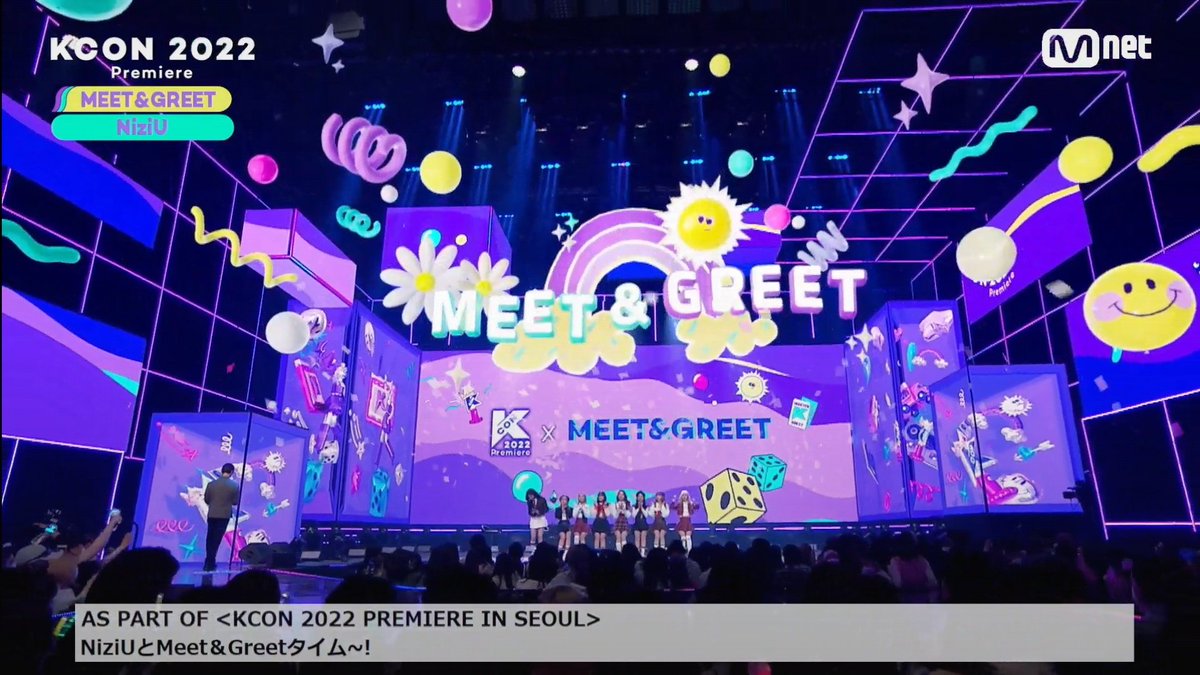 bbangkyued's tweet photo. Did you enjoy their performance? To top it off, time for some Great time with NiziU here in the #KCON2022Premiere Meet &amp; Greet!

@LiveSmart @WilbrosLive
#SmartKCON #SmartKLife https://t.co/PagAbsgJri