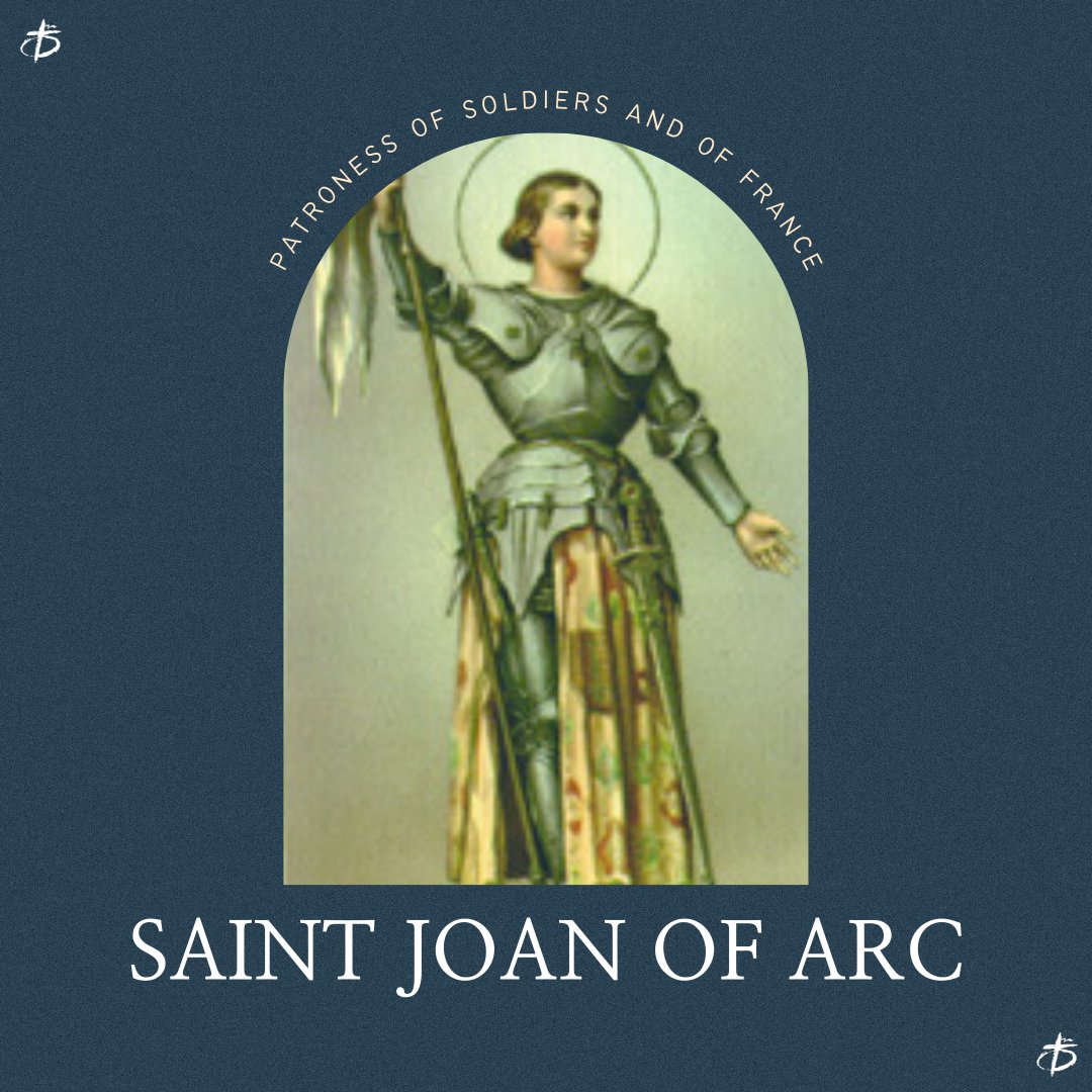iam_SFC's tweet photo. St. Joan of Arc - Patroness of Soldiers and of France

#iamsfc
#FeaturedSaint https://t.co/tnNQh0Mqa1