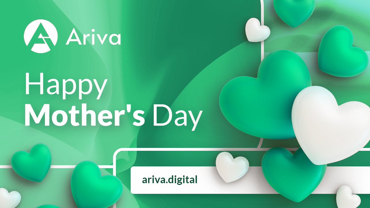 ArivaCoin's tweet photo. #Hodl your #Ariva as tight as your mom would hold your hands. ❤️

Happy Mother’s Day 🥰 https://t.co/Ulfgr0Dgcz
