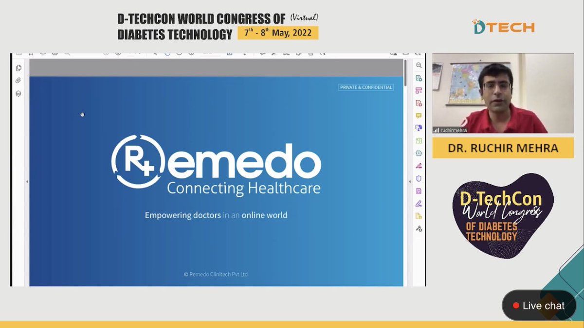 DTechCon's tweet photo. Dr. Ruchir Mehra Talked at DtechCon2022 about Helping Doctors grow online and provide data driven patient care
Moderated By: Tushar Anil Sadhu
Chaired by:-@dramitaol @dramisanghvi @remedoapp
Attend Live: https://t.co/JCIjHVho63
#Dtech #DtechCon2022 https://t.co/HTtpwi0S8t