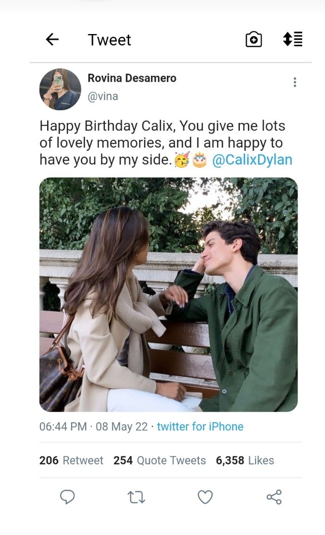solmiraeuraia's tweet photo. Vina Finally Greeted Calix a Happy Birthday. 🥳🎂 @inskteadywp

#CalixDAYlan https://t.co/Eooxqrryso
