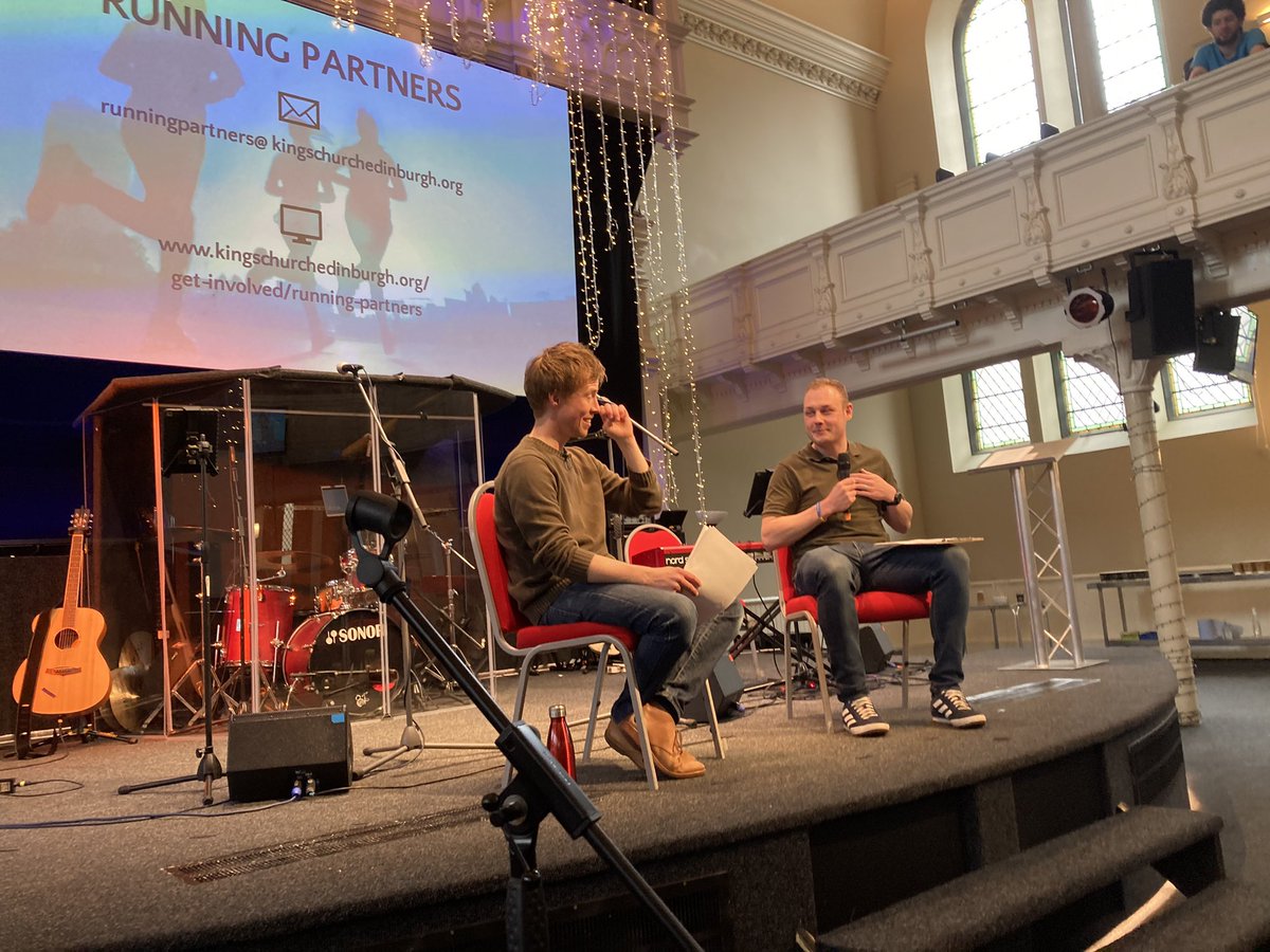 Good to hear about the launch of  Running Partners <a href="/KingsEdinburgh/">King's Edinburgh</a> an opportunity to spur one another on in Christian discipleship.