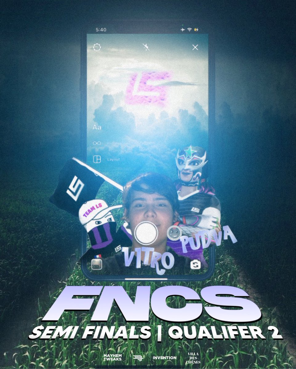 TeamLS's tweet image. #FNCS | qualifer 2 

15h - 18h -&amp;gt; round 3 (Semi Finals)
19h - 22h -&amp;gt; round 4 (Final)

🔹@v1tro1
🔹@pud_va 

Hier, 2 de nos joueurs ont réussi à se qualifier aux demi finales. Aujourd’hui, c’est leur moment de gloire ! 

Il y aura peut-être un cast restez connectés 🎙📱

#Glory4LS