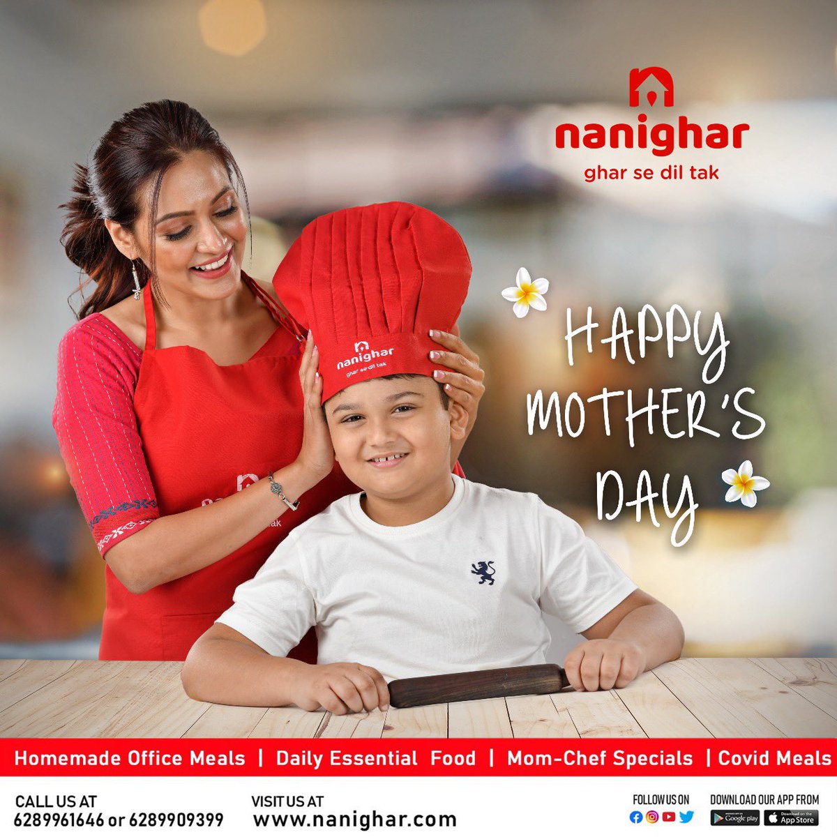 chefshivghosh's tweet photo. Happy Mother’s Day to all the Moms who take care of Kitchen everyday with a smile and keep cooking different dishes according to the likes of the family #MothersDay #Nanighar #MomChefs https://t.co/C8kn4cNuPC