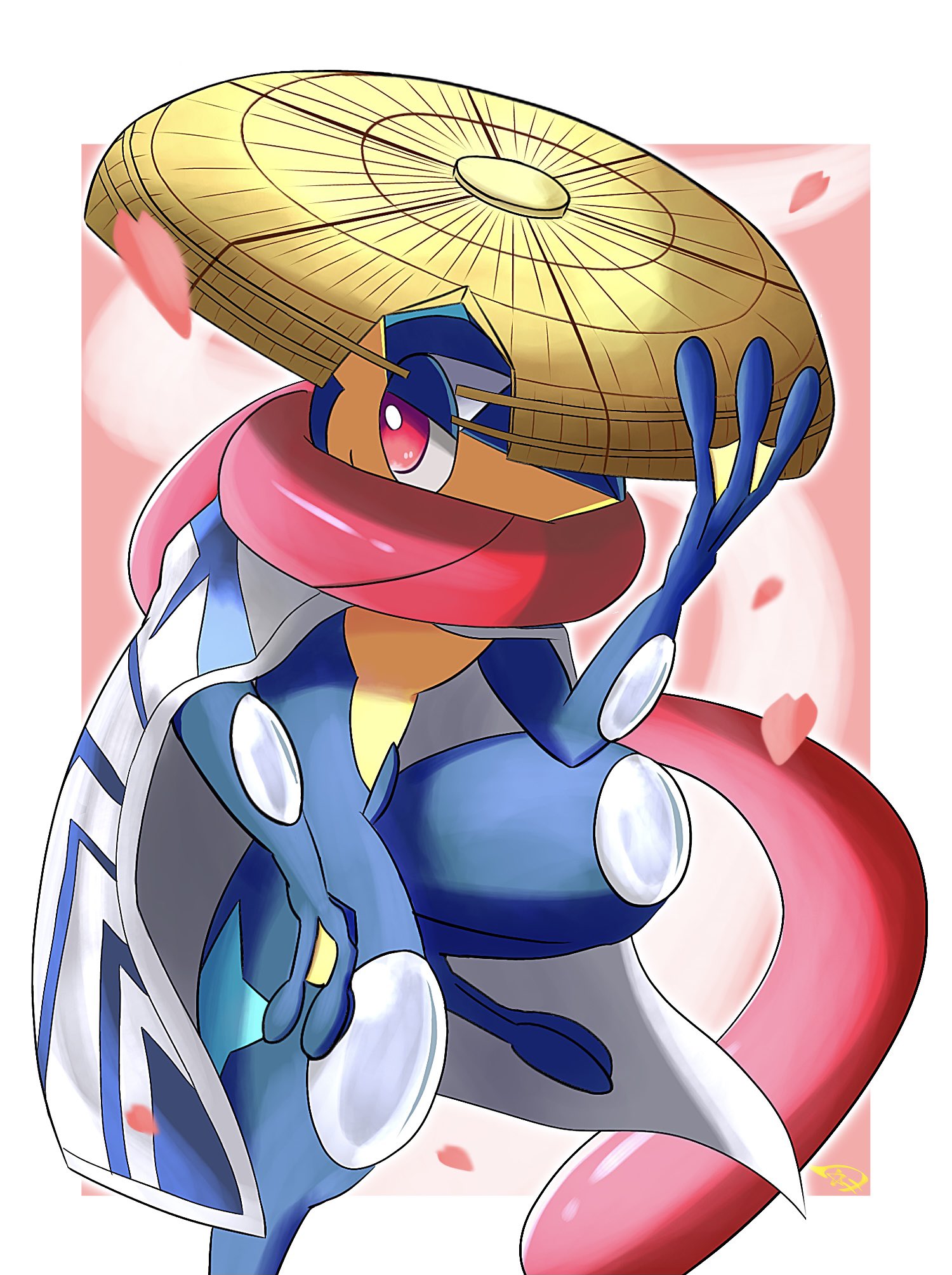 ゲッコウガ　イラストレーション　2枚 💧ゲッコウガ💧海外版🌟 . . 紆余曲折あって、やっと届いた