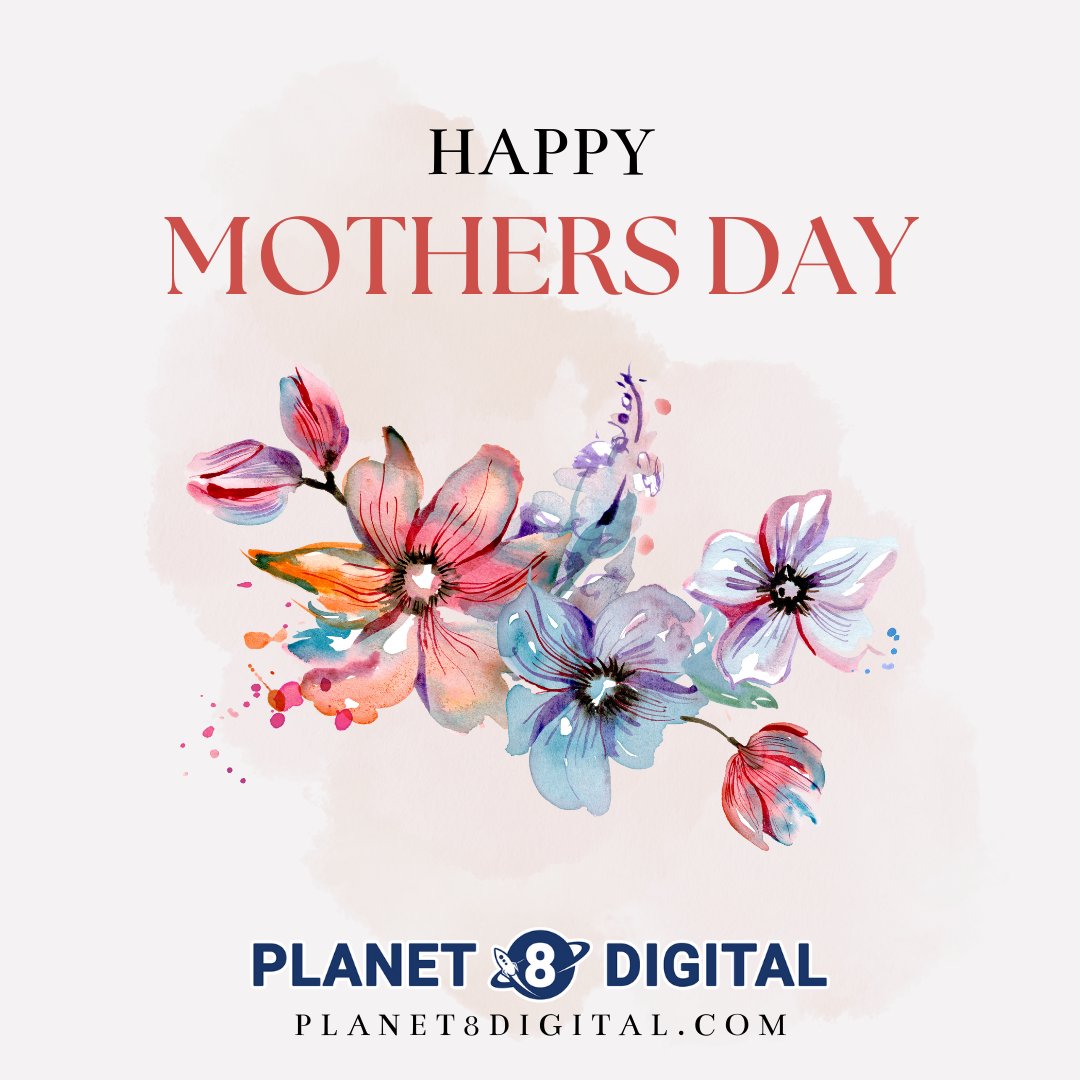 Planet8Digital's tweet photo. Planet 8 Digital would like to take this time to wish all Mom's, especially ours, a very Happy Mother's Day. Thank you for all that you do, and our appreciation for you is immeasurable. 

#mothersday #happymothersday #mom #moms #mother #thankyoumom https://t.co/iduMLVzual