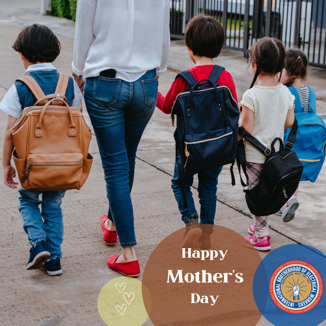 IBEW_CCO's tweet photo. Happy Mother's Day to all our IBEW mom's out there helping to raise the next generation. You do it all!β
β
#IBEWSisters #IBEWFamily #WeDoItAll #SkilledTradesMoms https://t.co/119OQrurJr