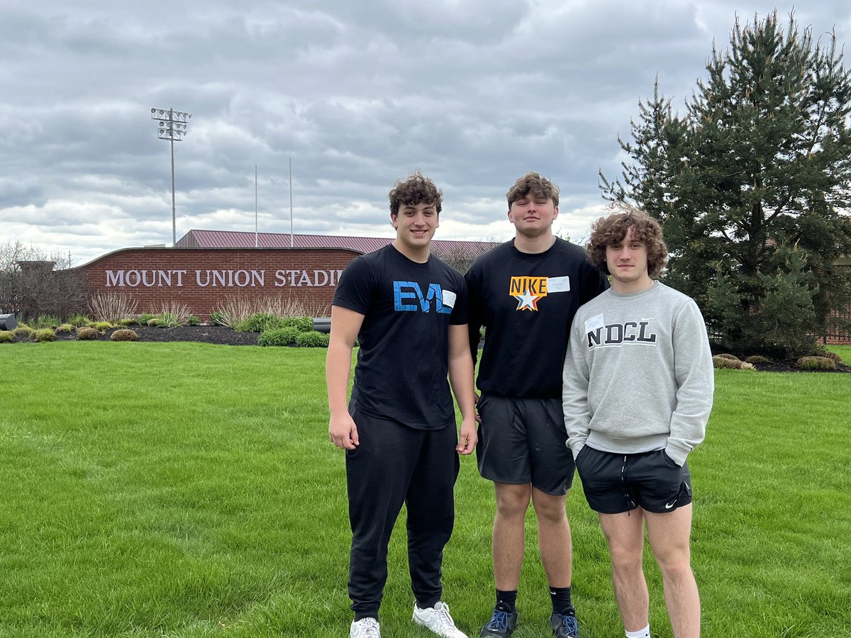 PeroniLuke's tweet photo. Awesome Junior Day at Mount Union on Saturday! Thanks for showing me around. Loved learning about Mount Union Football! @CoachGeoffDartt @_BB215 @MountUnionFB https://t.co/FIp4O2bSpl