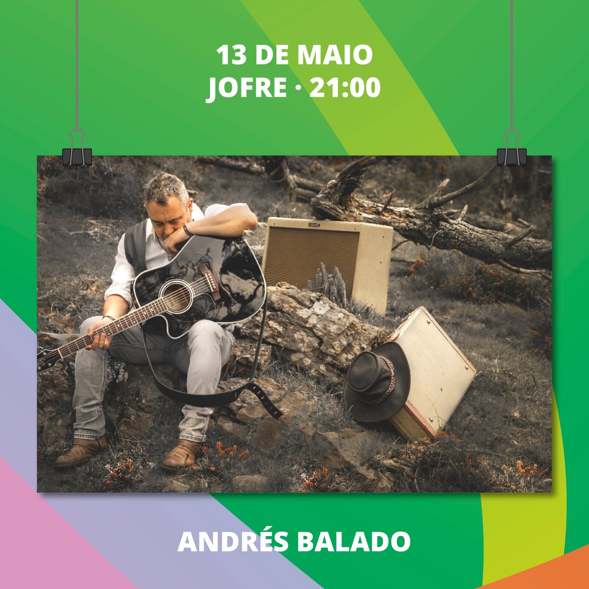 Andrés Balado chega a Ferrol co seu primeiro disco “Entrelazados”! O antigo concursante de “La Voz”, co seu rock clásico, fará vibrar ao público do Teatro Jofre coa súa espectacular voz, e a sua banda de músicos! 🎶🎸