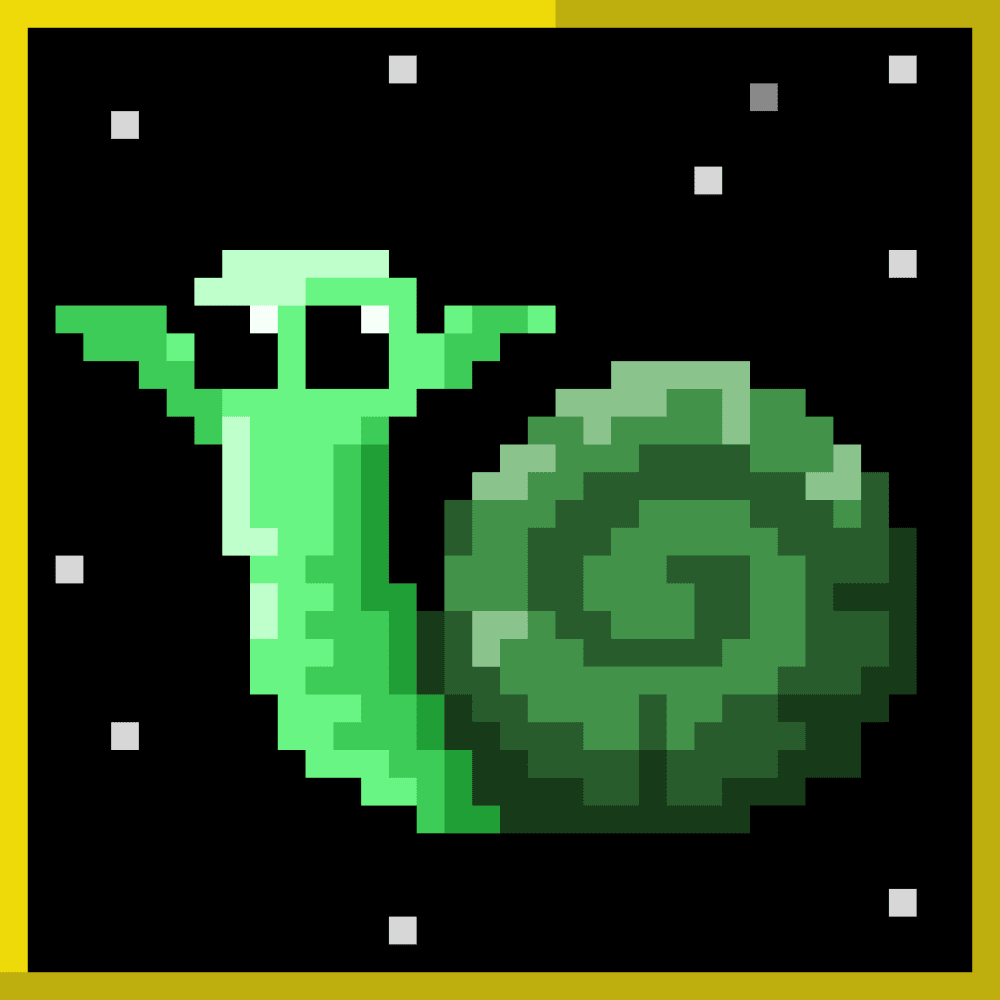 GlasSky_art's tweet photo. Thank you @_DaWe1 for collecting Iota (Snail#21) 💚🐌⭐✨💫 😍😍😍

Decide your path you must! 

https://t.co/wAEDJpJCM7

#nft #pixelart #pixelsnails https://t.co/XD4dmJvEUr
