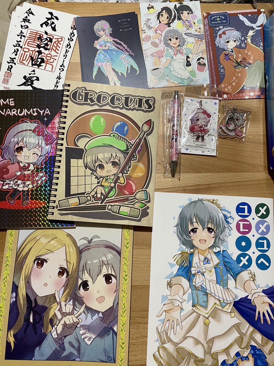 rei_vn's tweet photo. そういえばやってなかったので。
MBF買ったものを（一部もらってしまったもの）
楽しいといっぱい買っちゃうよね…
#MBF13 
#U149オンリー
#ゆめドリ2 https://t.co/NHsLgY74Bt